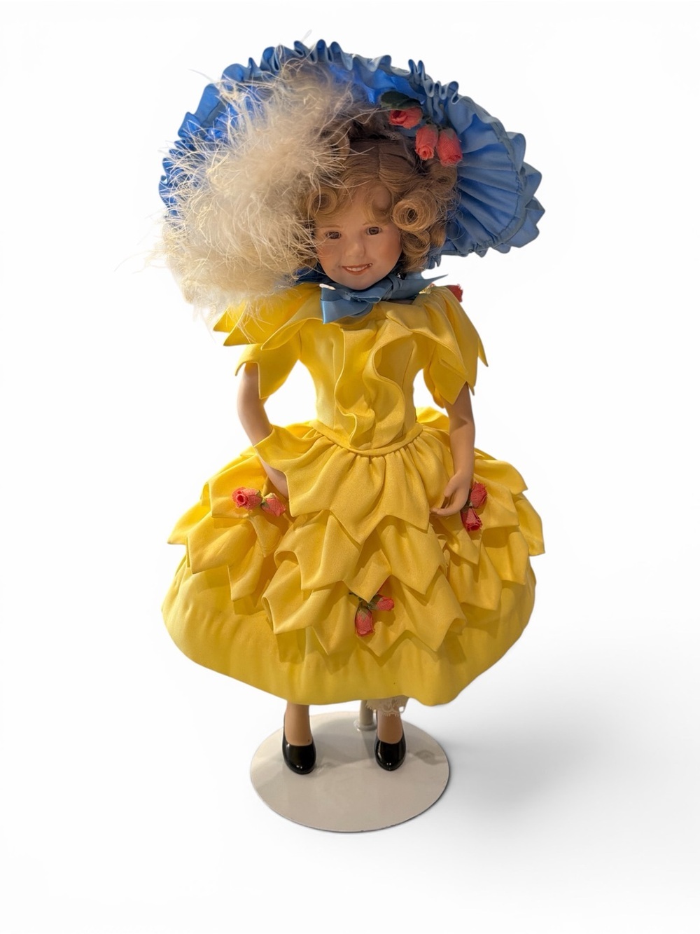 Danbury Mint Shirley Temple Porcelain Doll Little Colonel 1992 With Original Box